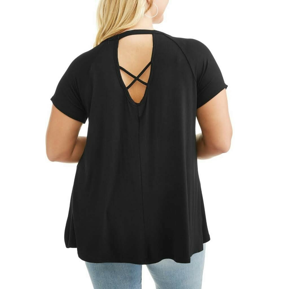 Eye Candy Hi - Lo Graphic Tee With Cutout Back - Picture 2 of 10